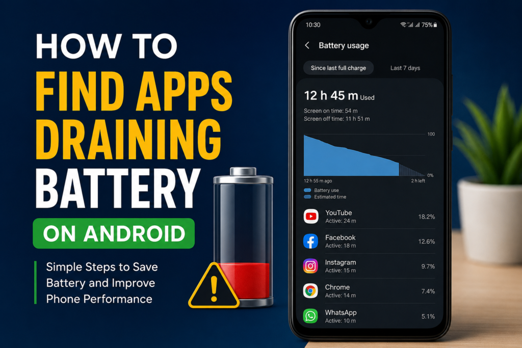 How to Find Apps Draining Battery on Android