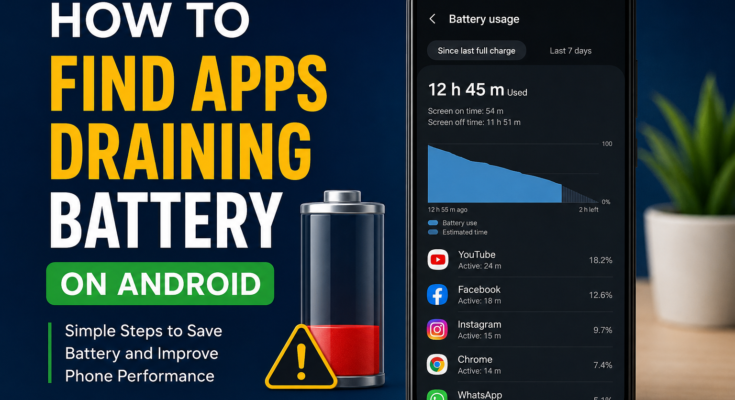How to Find Apps Draining Battery on Android