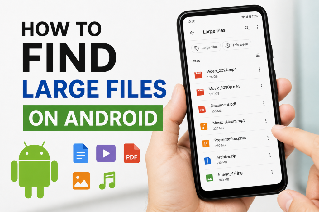 How to Find Large Files on Android