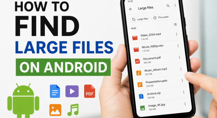 How to Find Large Files on Android
