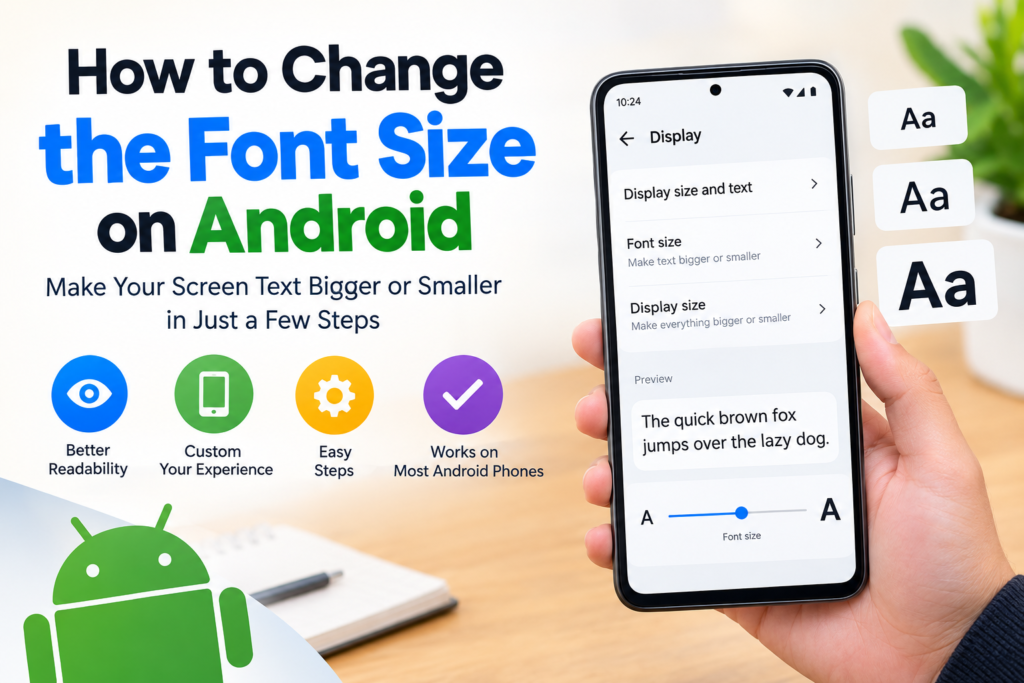 How to Change the Font Size on Android