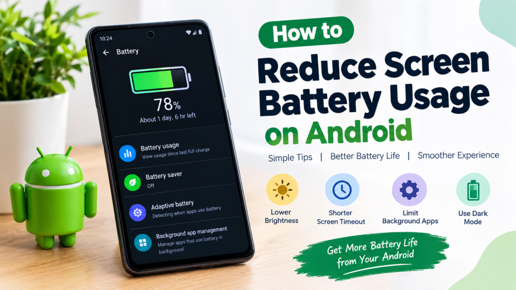 How to Reduce Screen Battery Usage on Android