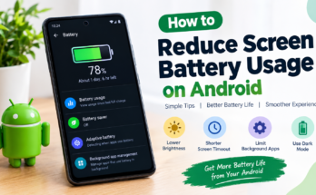 How to Reduce Screen Battery Usage on Android