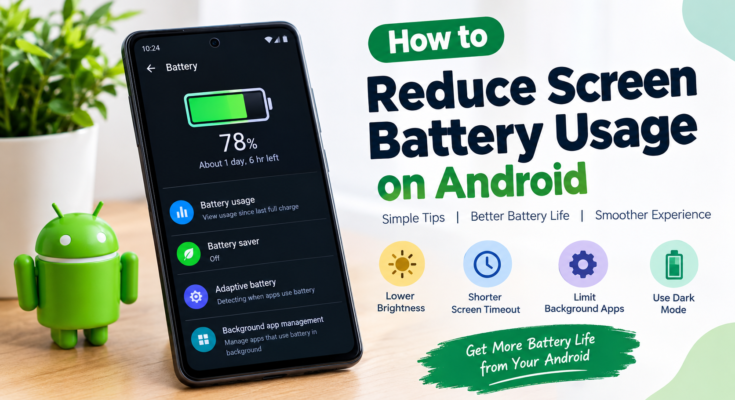 How to Reduce Screen Battery Usage on Android
